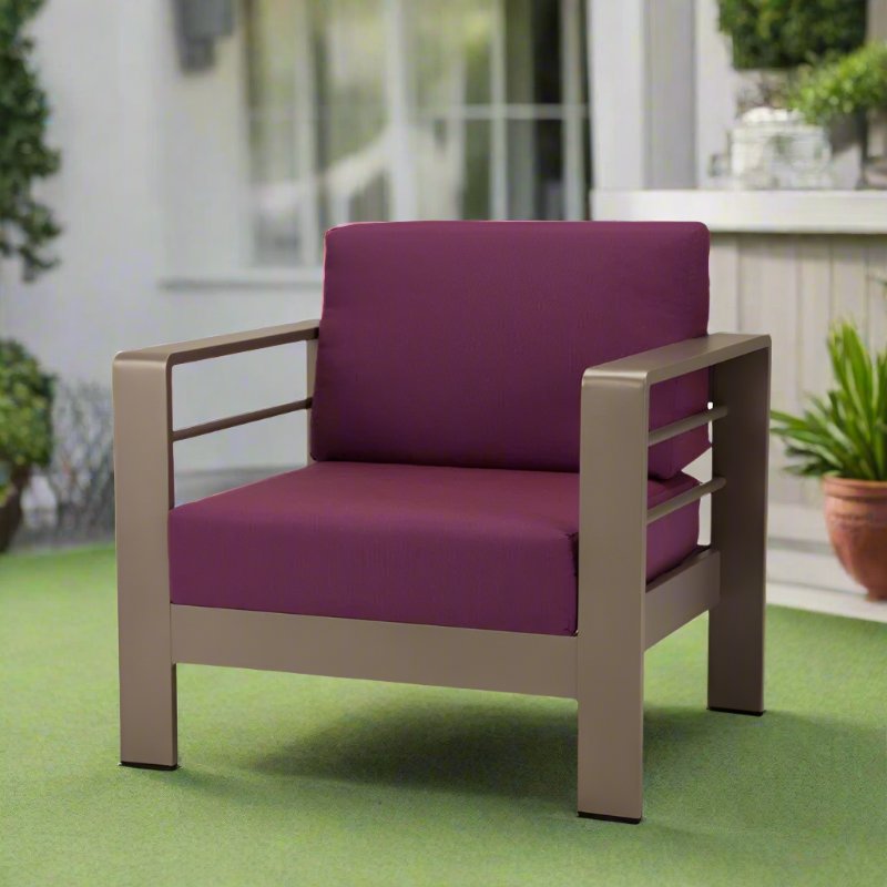 DecoScape Omni Aluminum Outdoor Club Chair