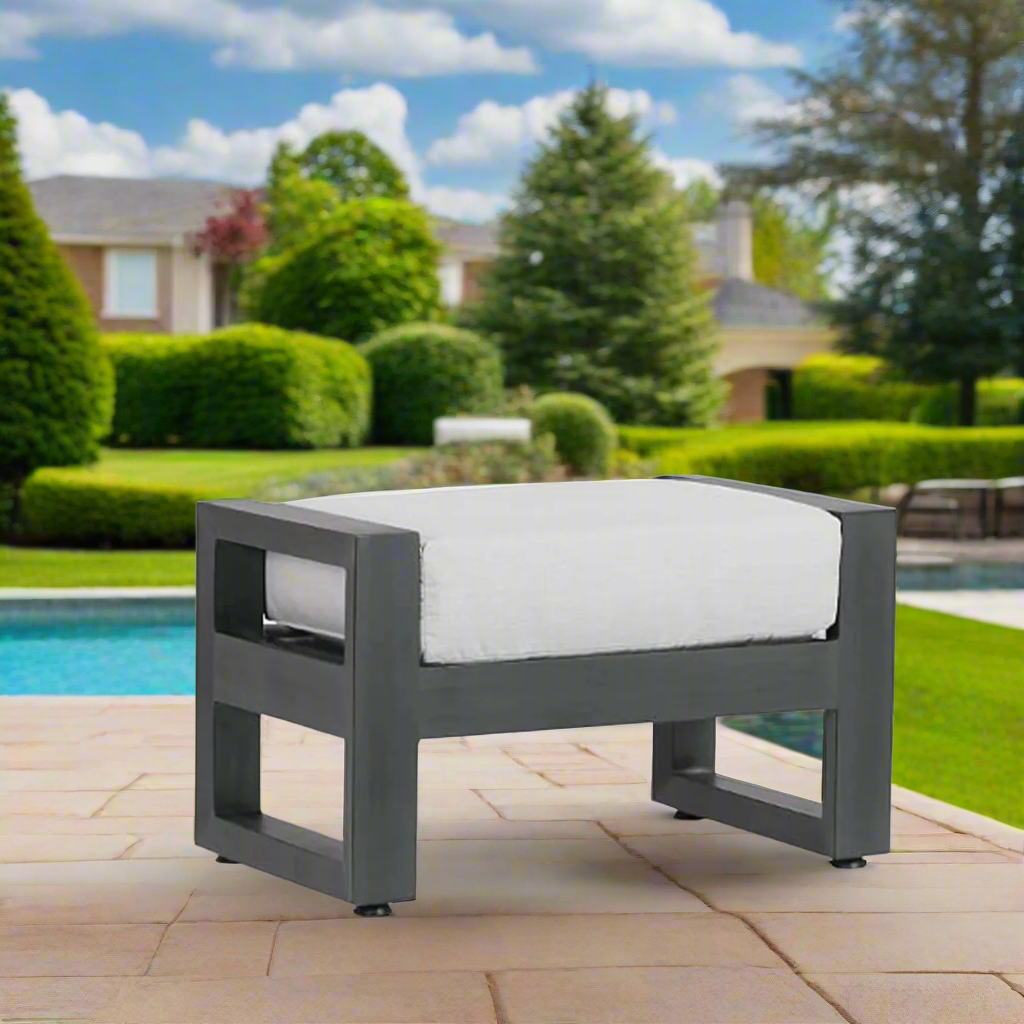 Sunset West Redondo Aluminum Outdoor Ottoman