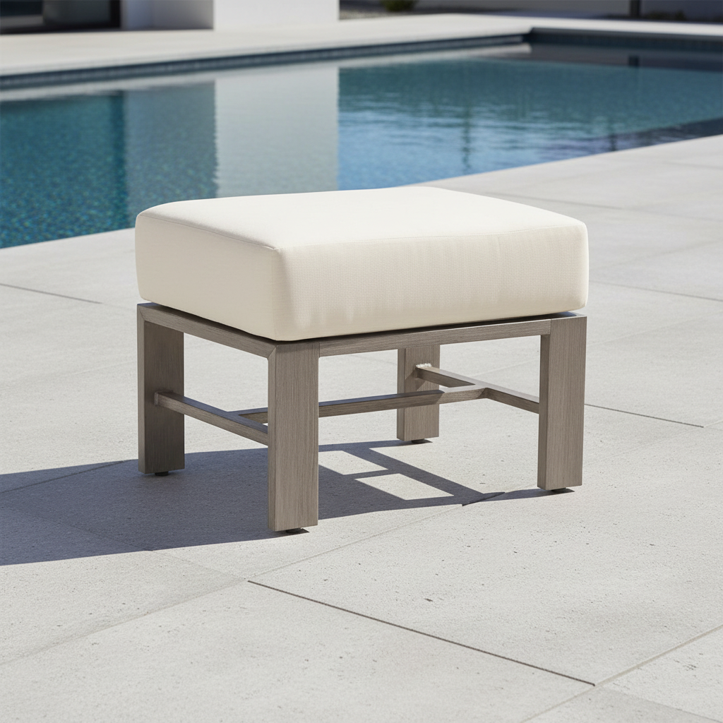 Sunset West Laguna Aluminum Outdoor Ottoman