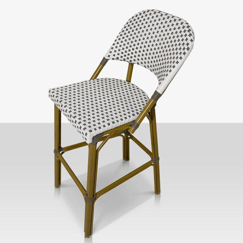 DecoScape Paris Aluminum Outdoor Bar Side Chair