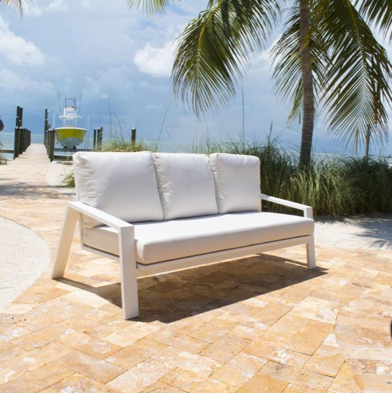 Panama Jack Mykonos Aluminum Outdoor Sofa with Cushions