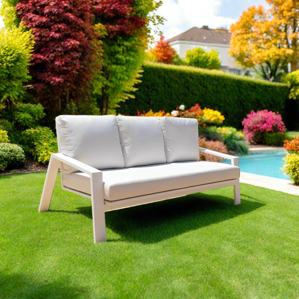 Panama Jack Mykonos Aluminum Outdoor Sofa with Cushions