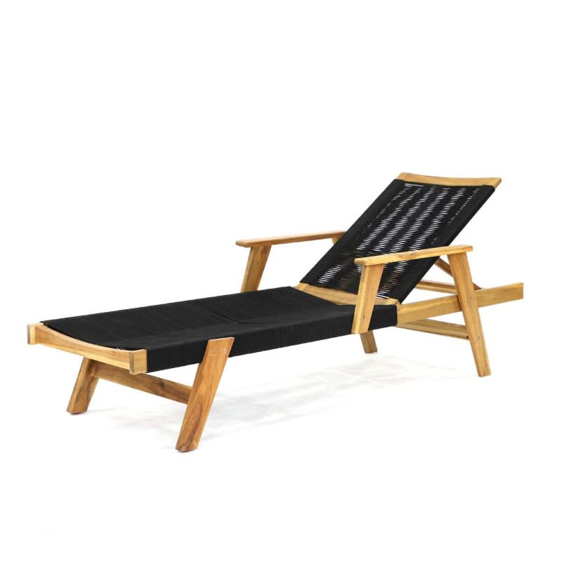 Panama Jack Laguna Acacia Wood Outdoor Chaise Lounge
