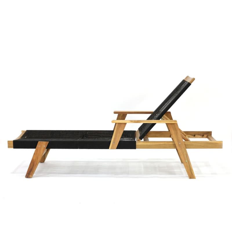 Panama Jack Laguna Acacia Wood Outdoor Chaise Lounge