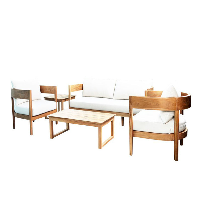 Panama Jack Bali Teak Cushion 5-Piece Lounge Set