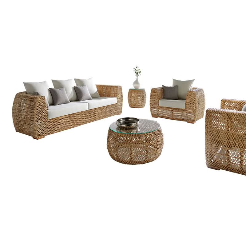 Panama Jack Sumatra Outdoor Wicker 5-Person Seating Set with Cushions