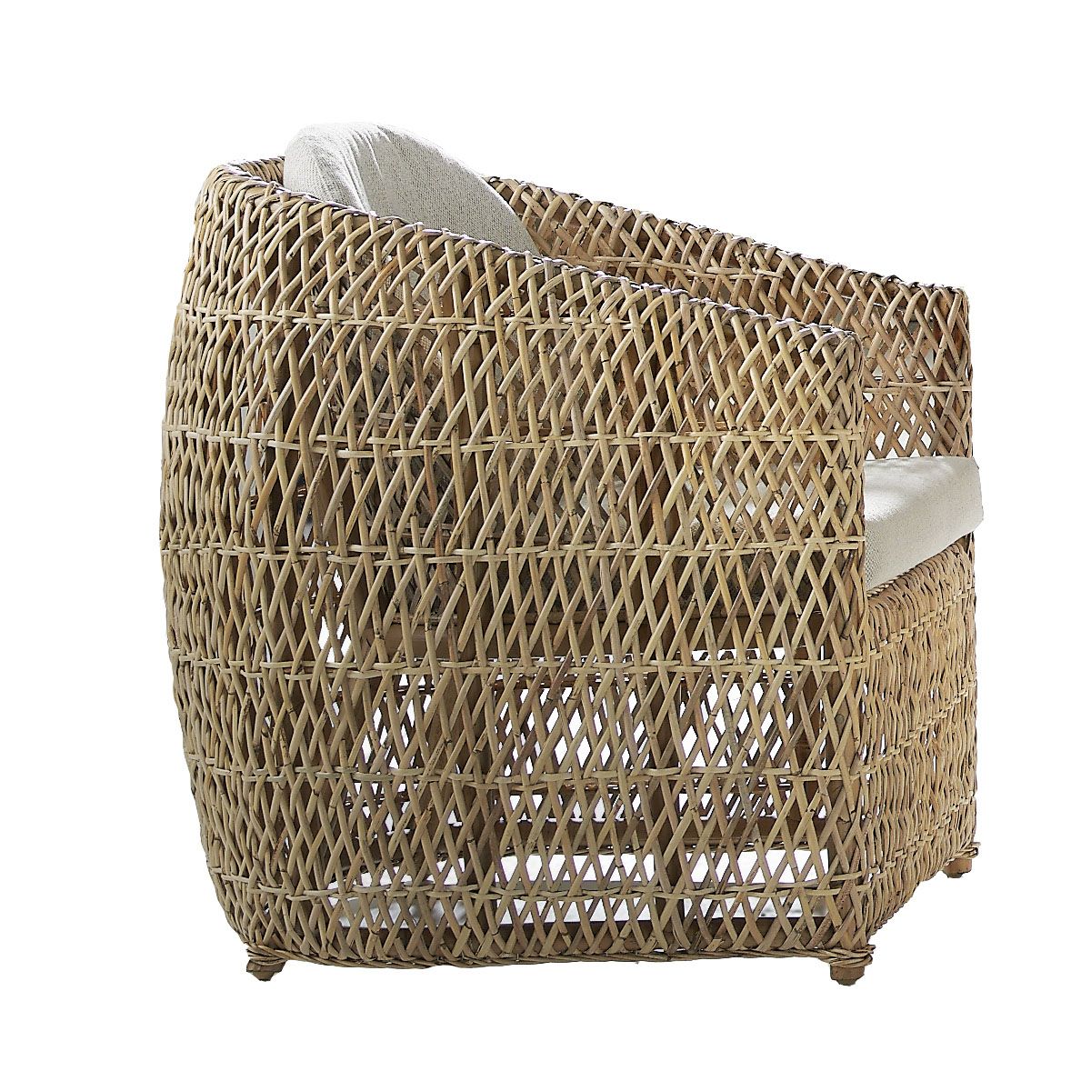 Panama Jack Sumatra Outdoor Wicker Barrel Chair with Cushions