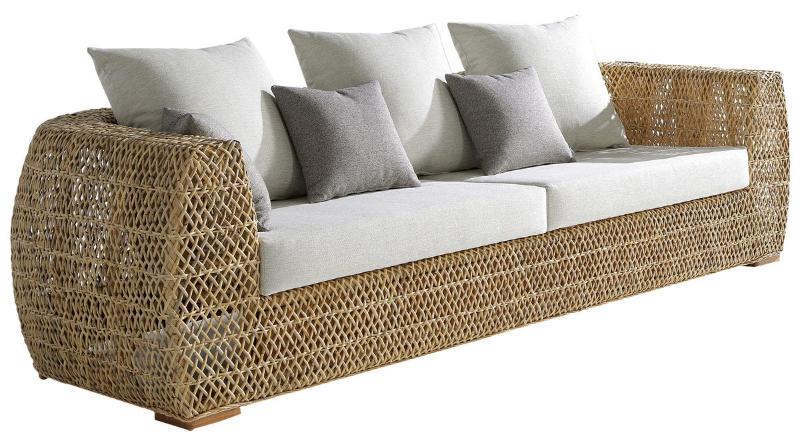 Panama Jack Sumatra Outdoor Wicker Sofa with Cushions