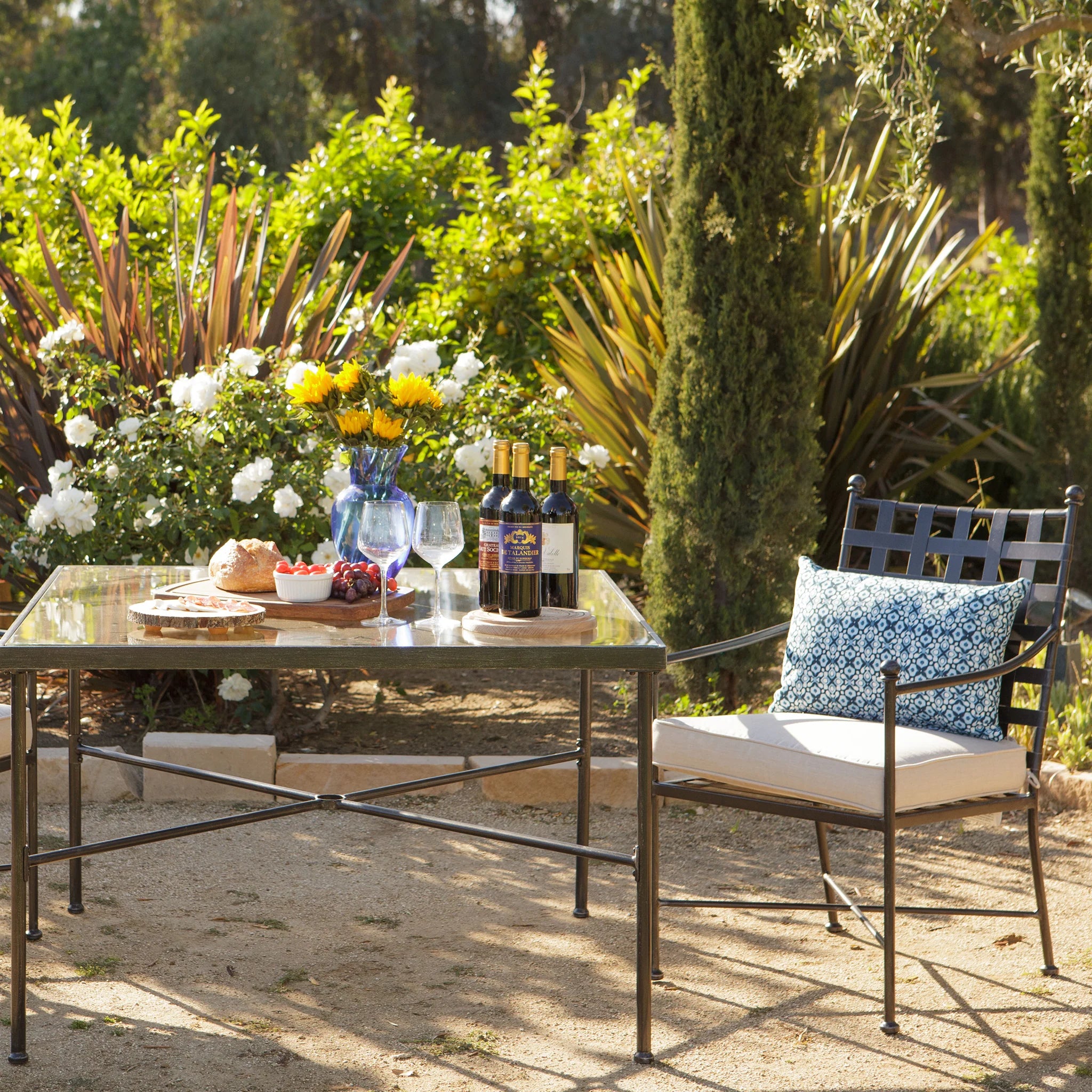 Sunset West Provence 44" Outdoor Square Dining Table