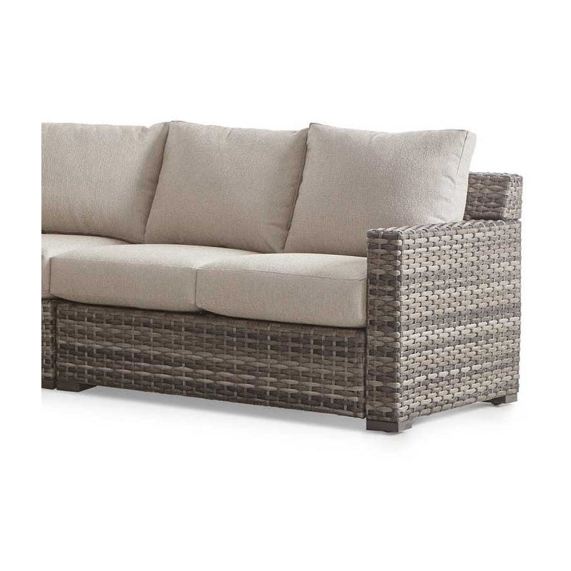 South Sea Rattan New Java Resin Wicker Outdoor Right Arm Facing Loveseat