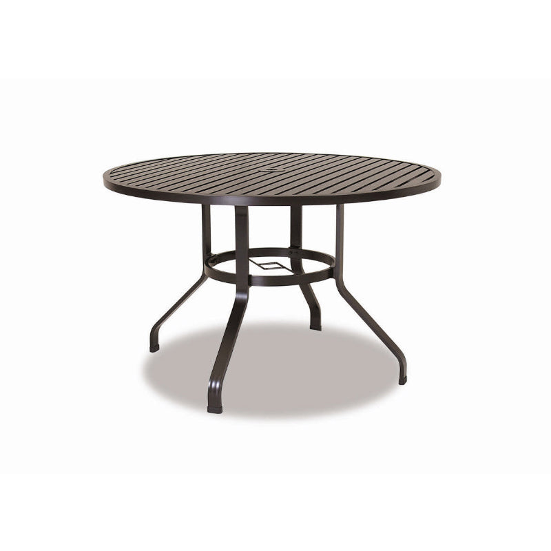 Sunset West La Jolla Aluminum Outdoor 48-Inch Round Dining Table