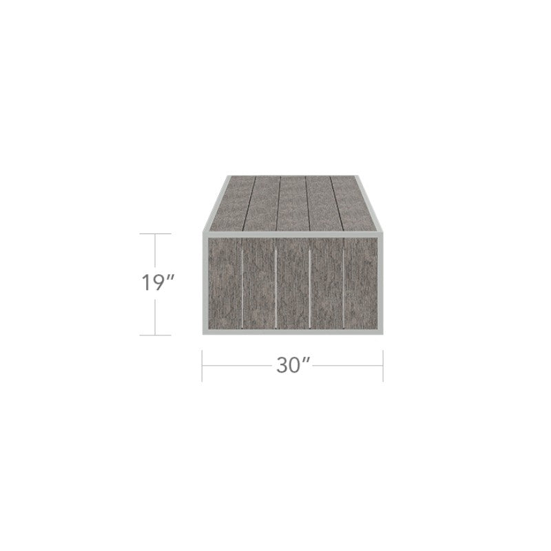 DecoScape MOD Aluminum Composite Outdoor Slatted Seat Structure