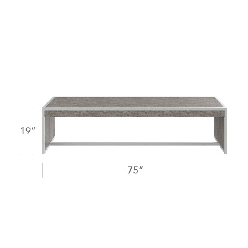 DecoScape MOD Aluminum Composite Outdoor Slatted Seat Structure