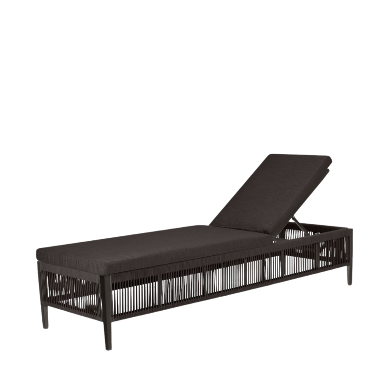 DecoScape Skye Aluminum Outdoor Armless Chaise Lounge