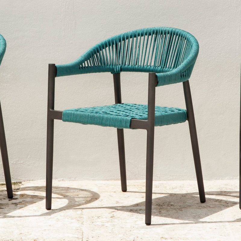 DecoScape Skye Aluminum Outdoor Dining Arm Chair
