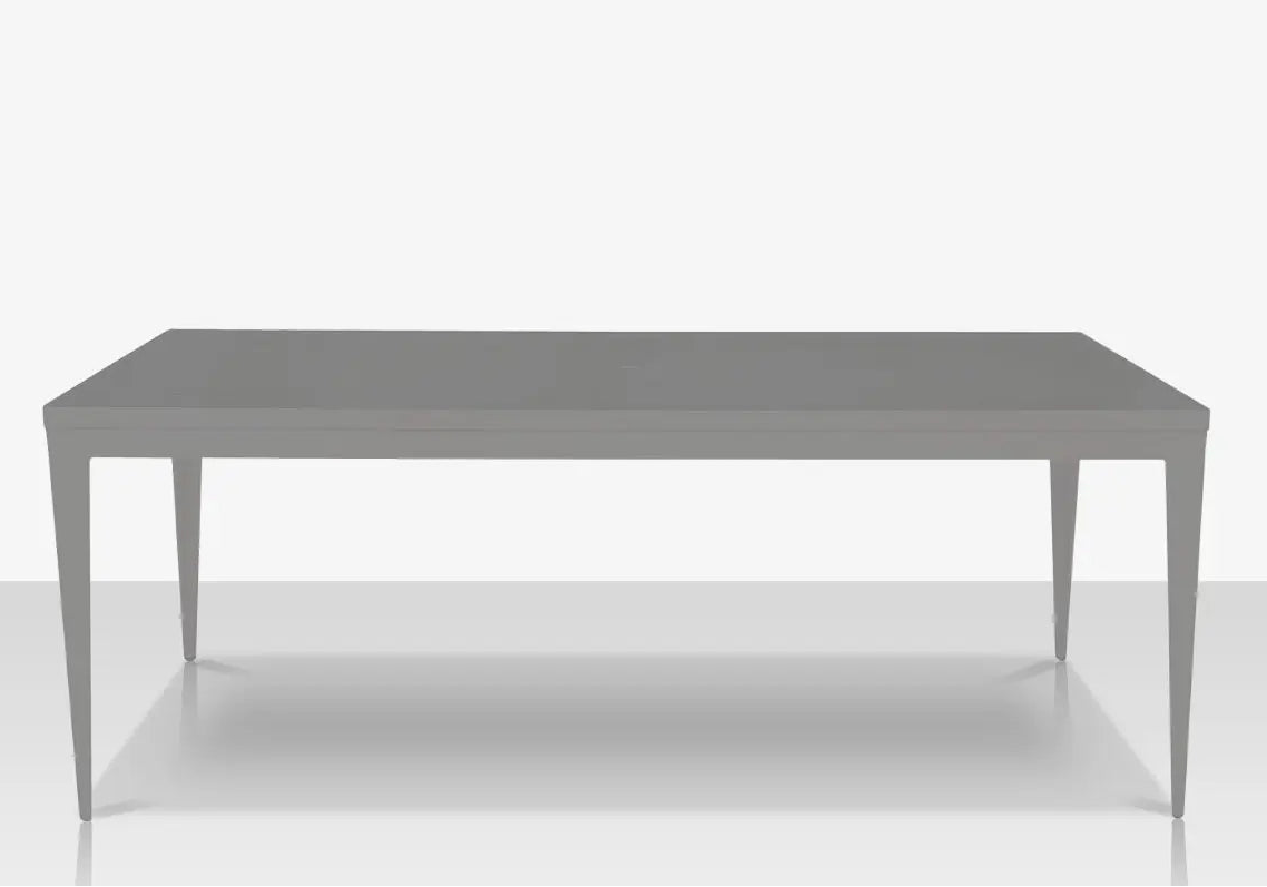 DecoScape South Beach Aluminum Outdoor Rectangular Dining Table