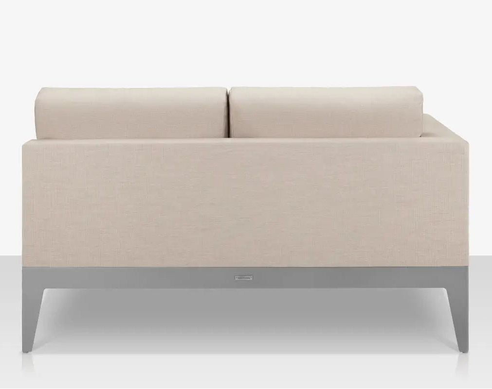 DecoScape South Beach Aluminum Outdoor Left Arm Loveseat
