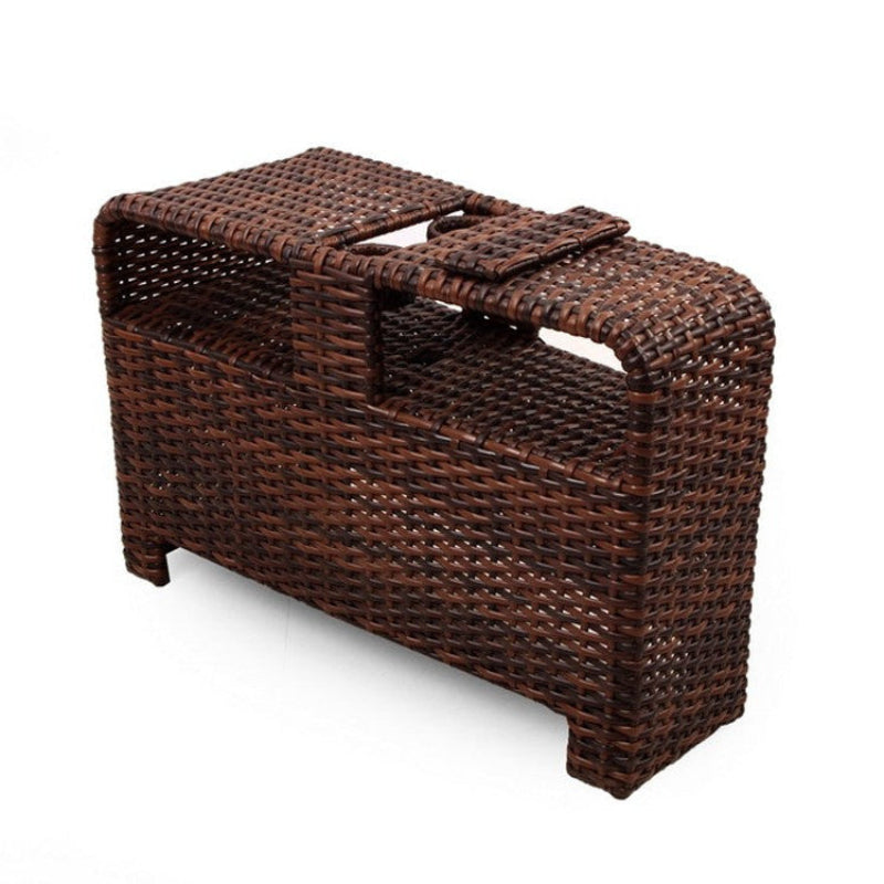 South Sea Rattan Saint Tropez Wicker Outdoor 6-Person Curved Sectional Set