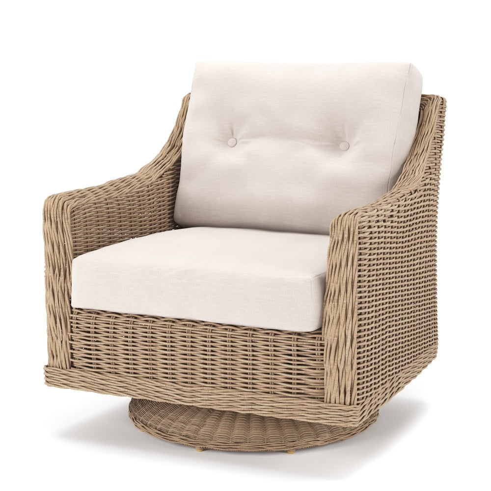 NorthCape International 6510 Wicker Outdoor Swivel Rocker Lounge Chair