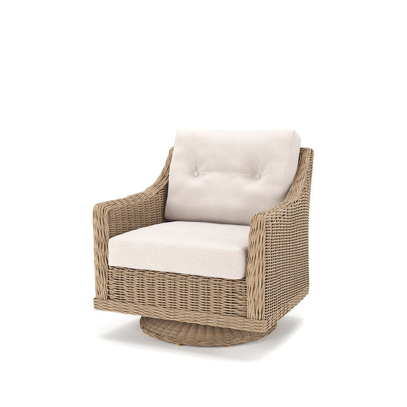 NorthCape International 6510 Wicker Outdoor Swivel Rocker Lounge Chair