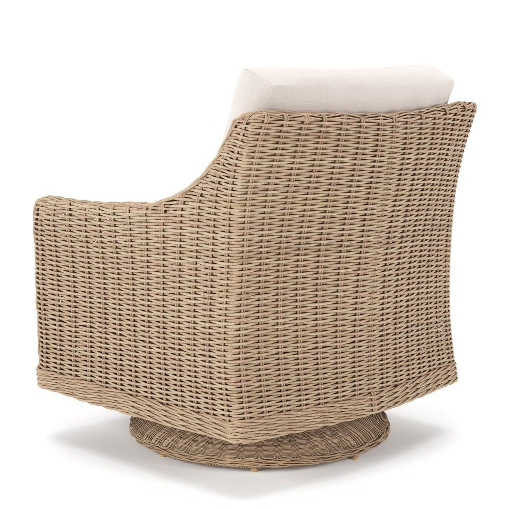 NorthCape International 6510 Wicker Outdoor Swivel Rocker Lounge Chair