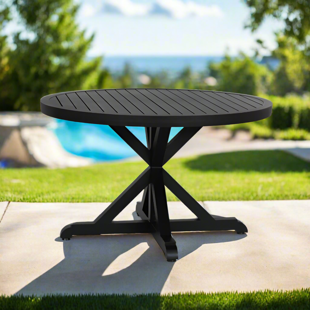 Sunset West Monterey Aluminum Outdoor 48" Round Dining Table