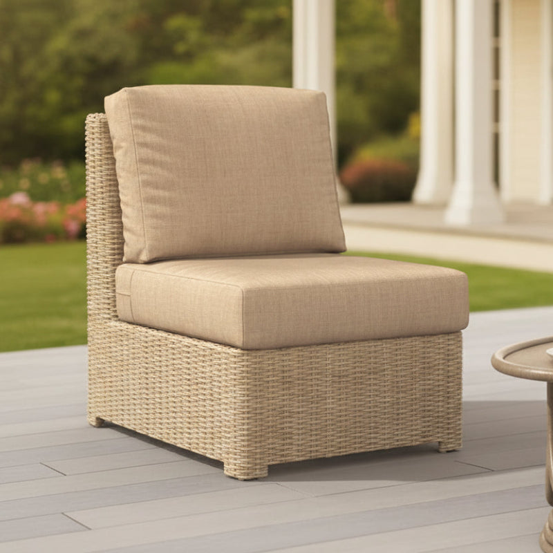 NorthCape International Terraza Wicker Outdoor Sectional Middle Chair