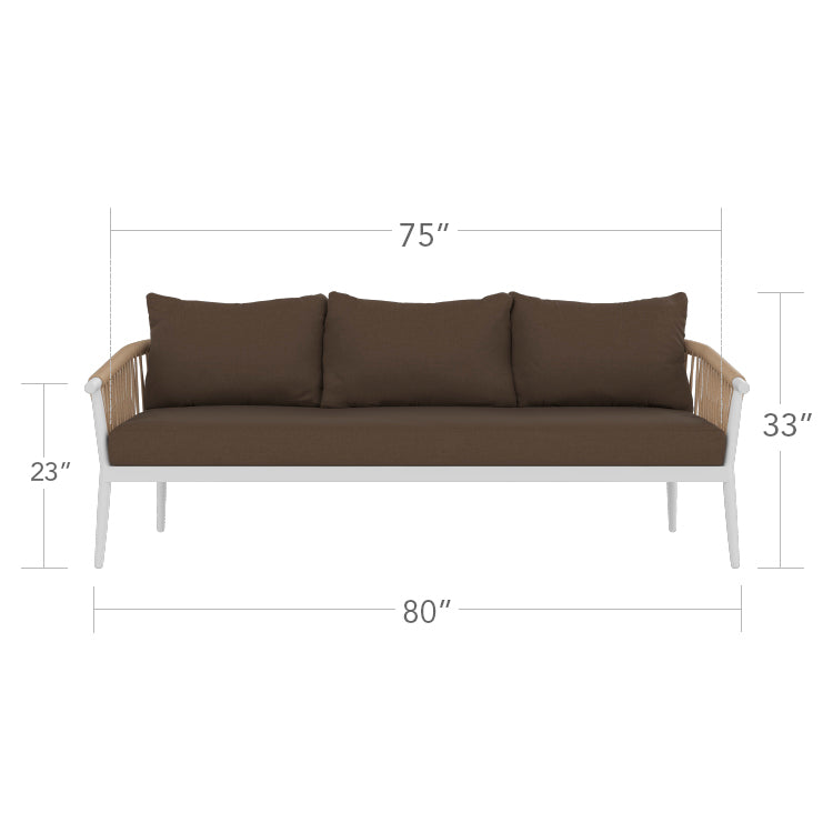 DecoScape Vines Aluminum Outdoor Sofa