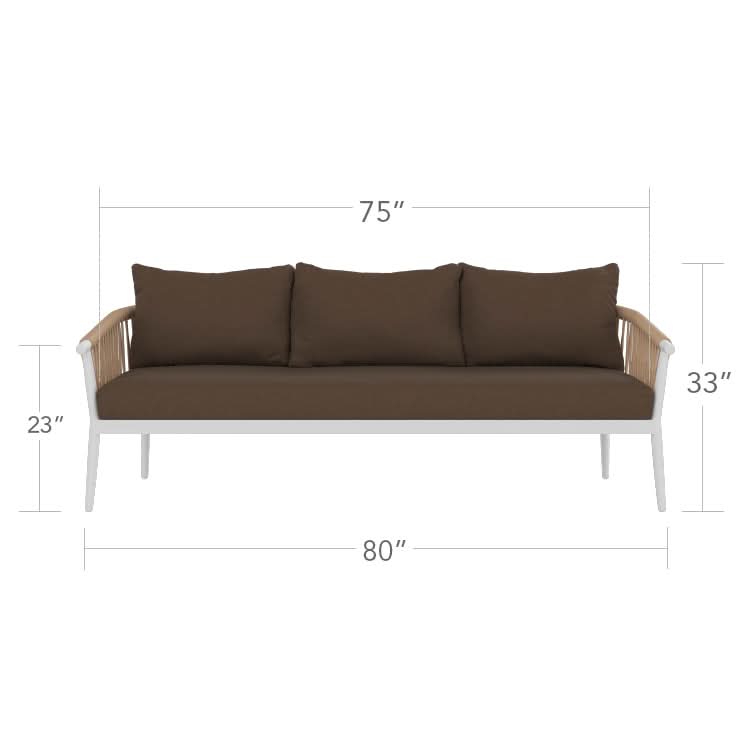 DecoScape Vines Aluminum Outdoor Sofa