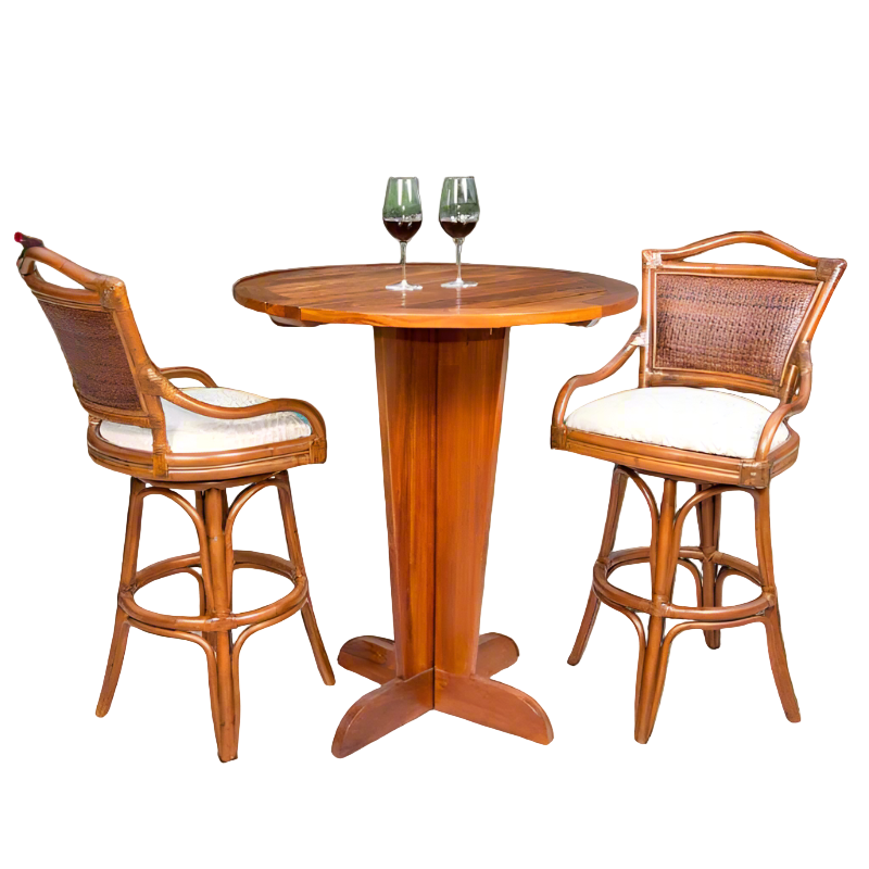 Alexander & Sheridan Serengeti Rattan Indoor 2-Person Pub Set