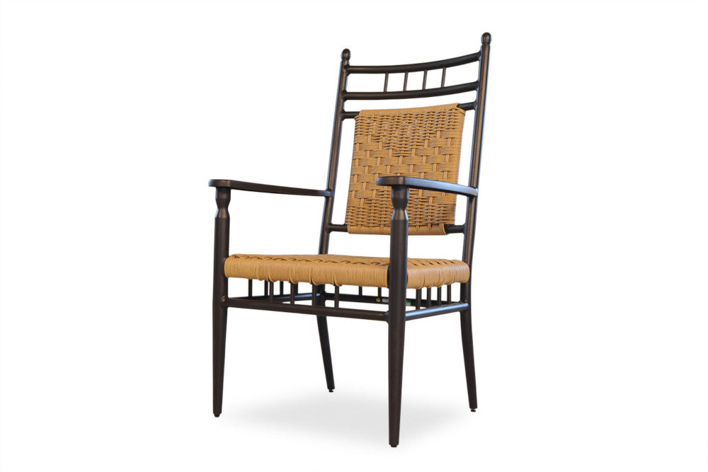 Lloyd Flanders Low Country Woven Vinyl Dining Armchair