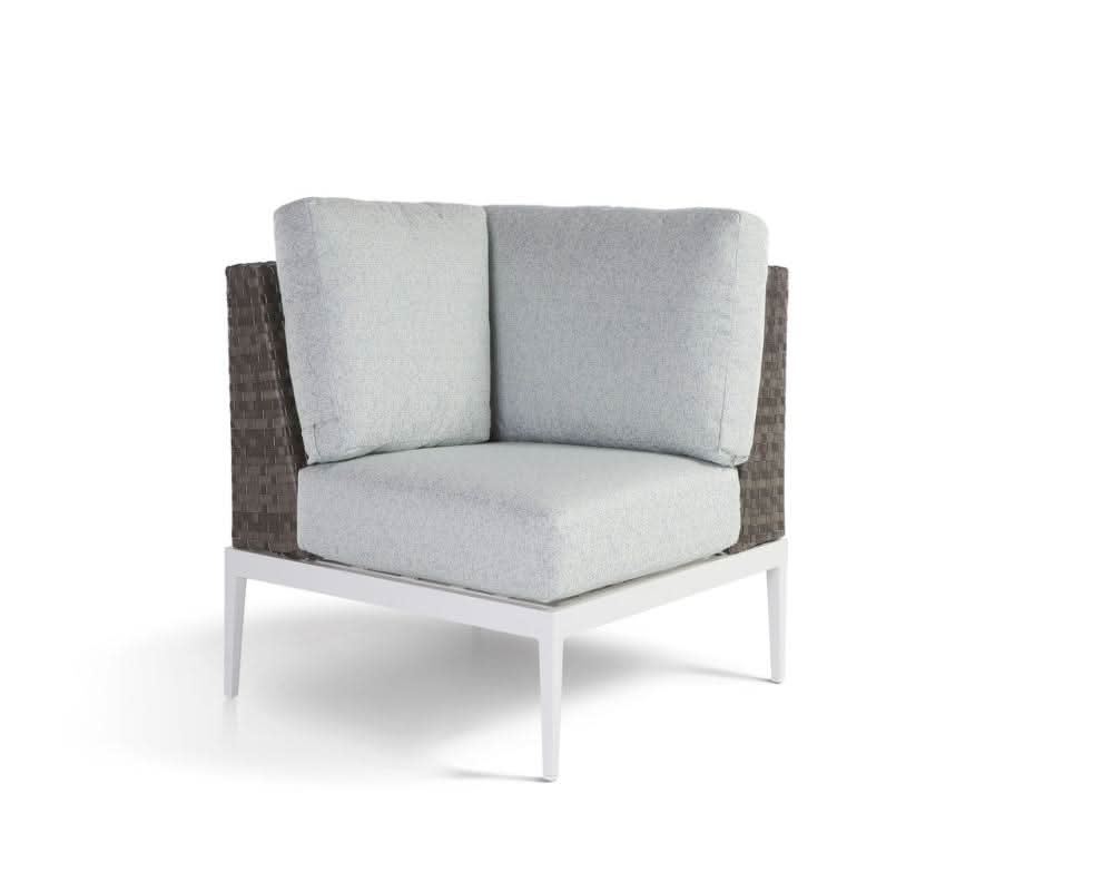 South Sea Rattan Stevie Aluminum Outdoor Corner Chair
