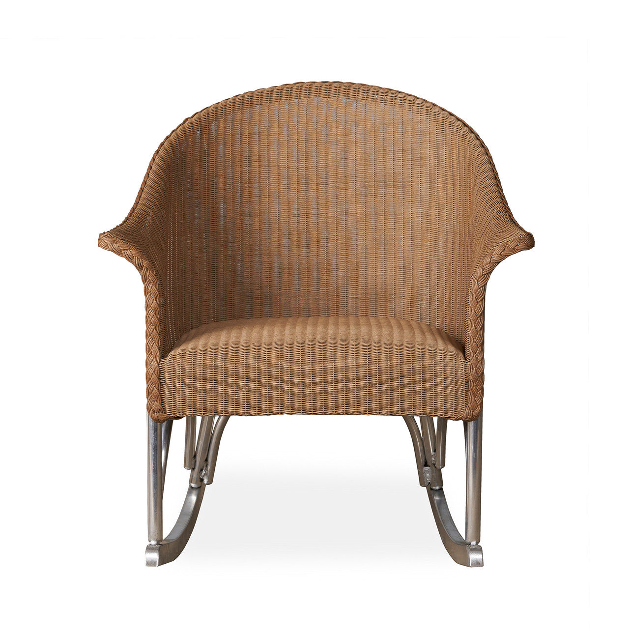 Lloyd Flanders All Seasons Wicker Outdoor Lounge Rocker with Padded Seat