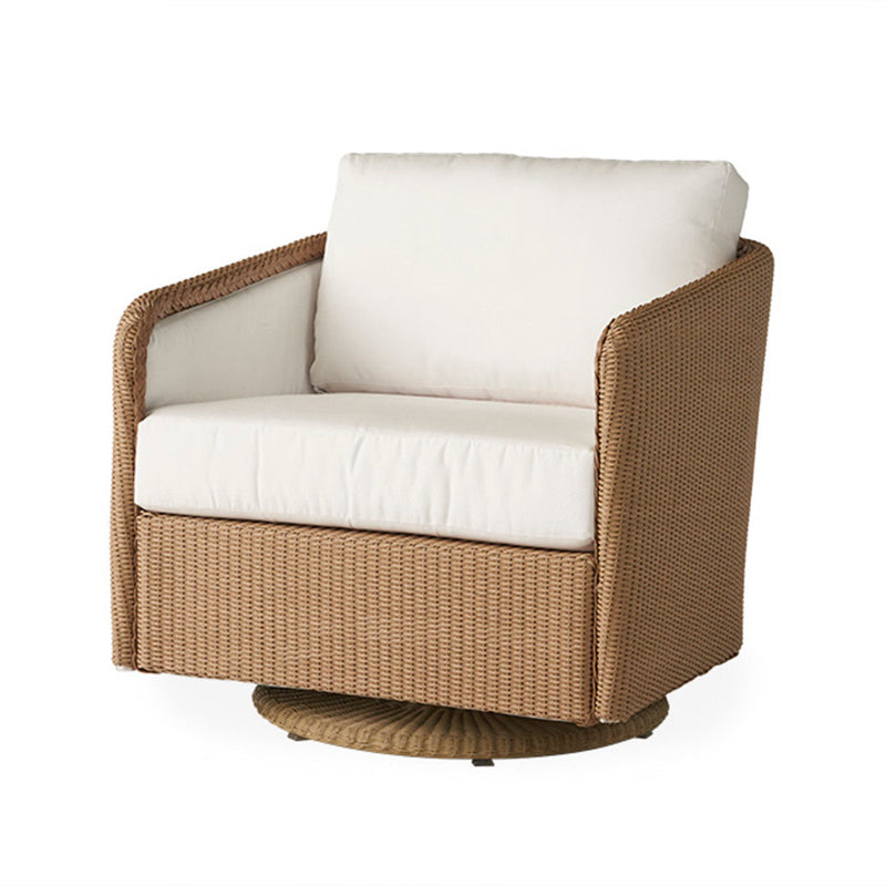 Lloyd Flanders Visions Wicker Outdoor Swivel Glider Lounge Chair