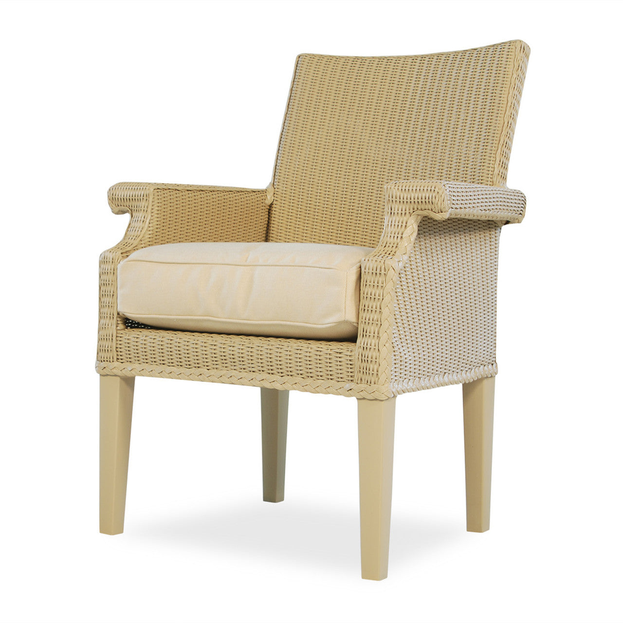 Lloyd Flanders Hamptons Wicker Outdoor Dining Arm Chair