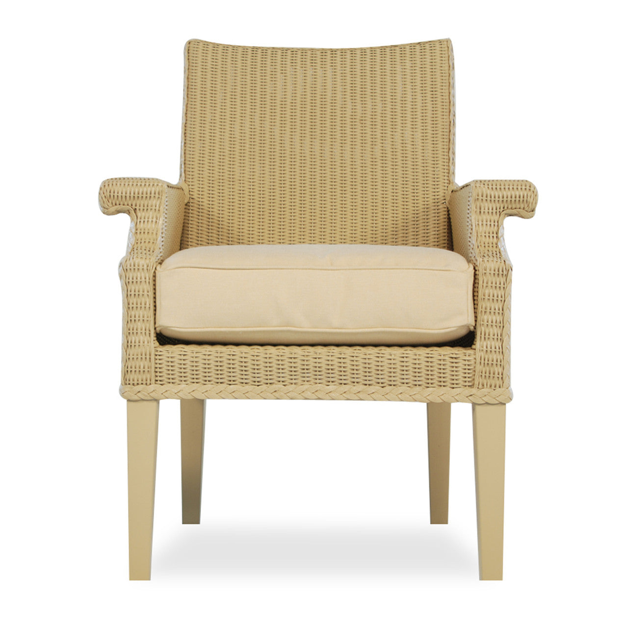 Lloyd Flanders Hamptons Wicker Outdoor Dining Arm Chair