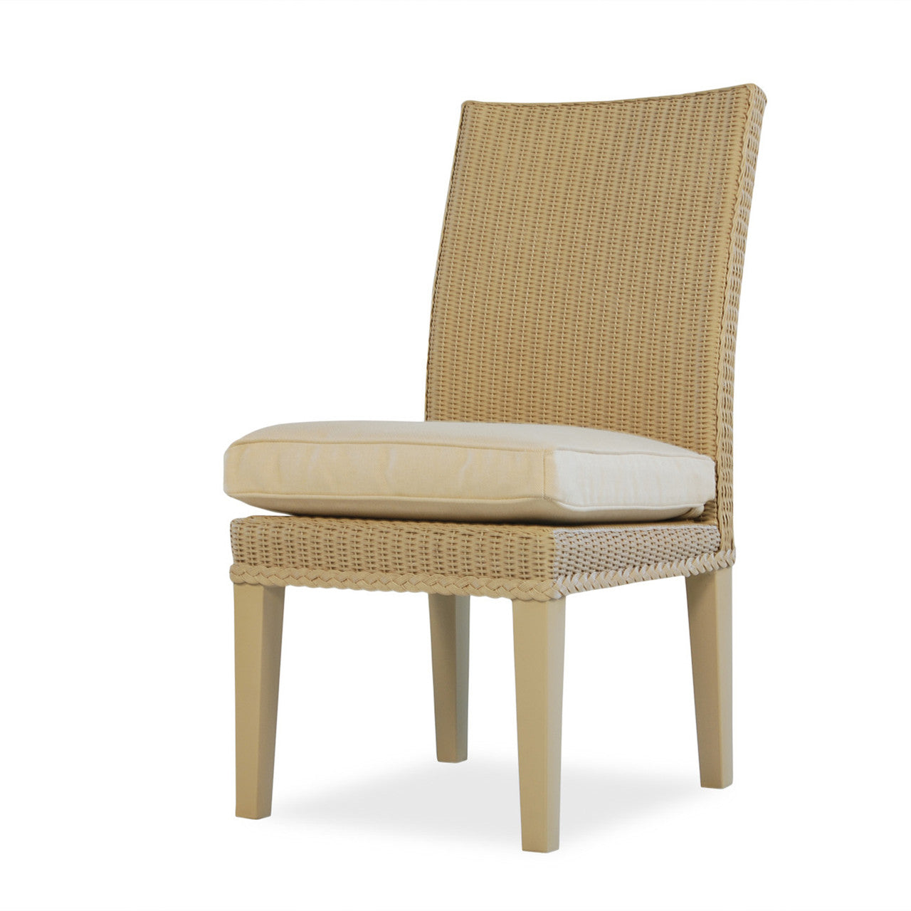 Lloyd Flanders Hamptons Wicker Outdoor Armless Dining Chair