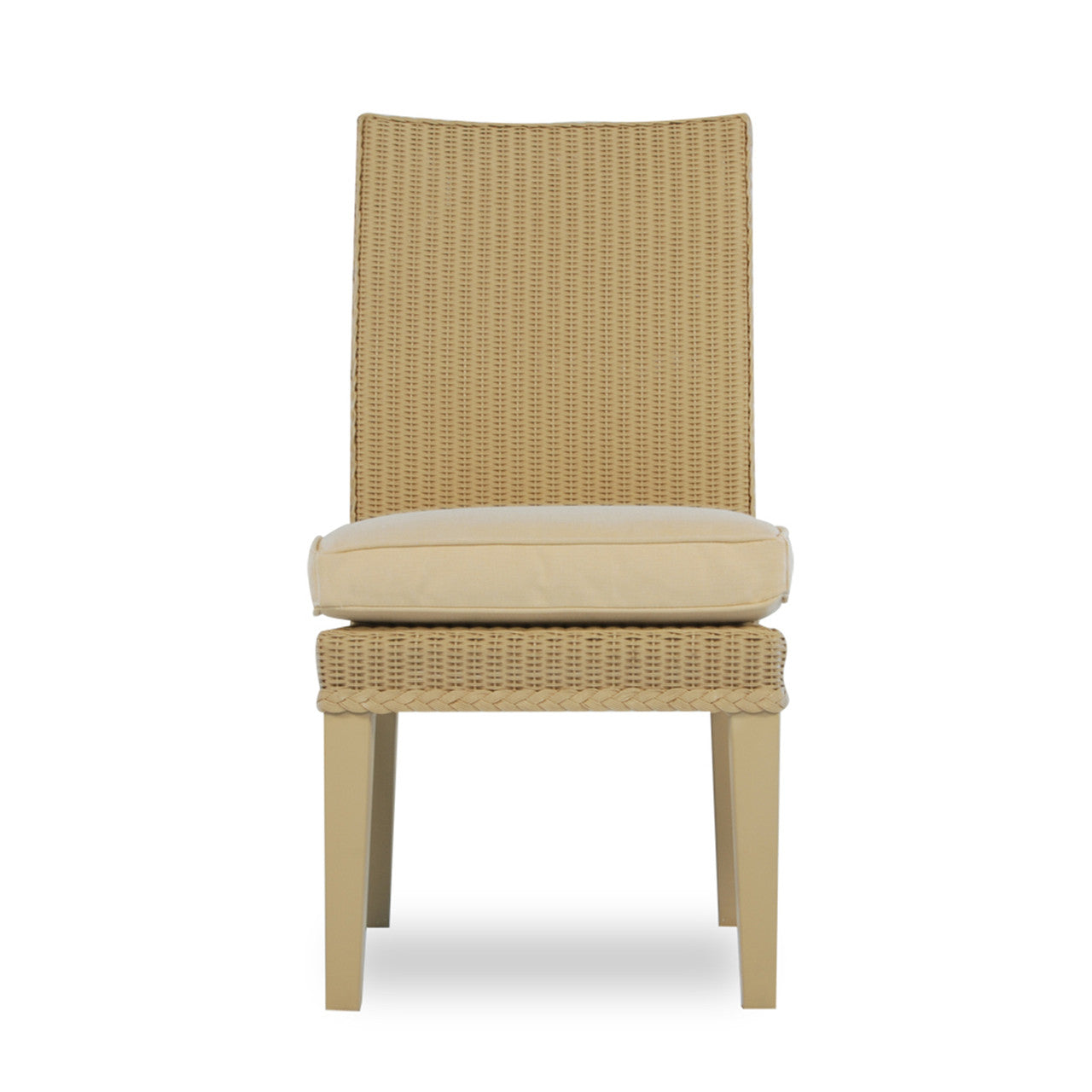 Lloyd Flanders Hamptons Wicker Outdoor Armless Dining Chair