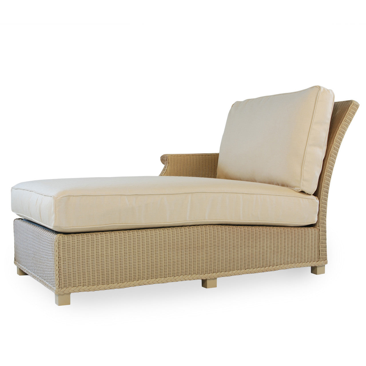 Lloyd Flanders Hamptons Wicker Outdoor Right Arm Chaise