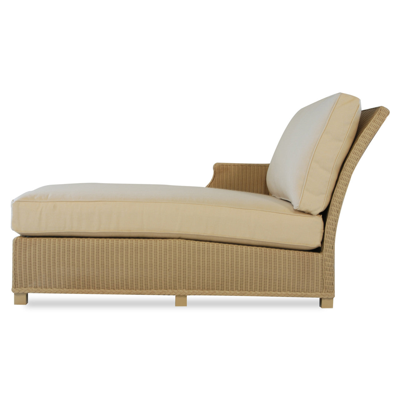 Lloyd Flanders Hamptons Wicker Outdoor Right Arm Chaise