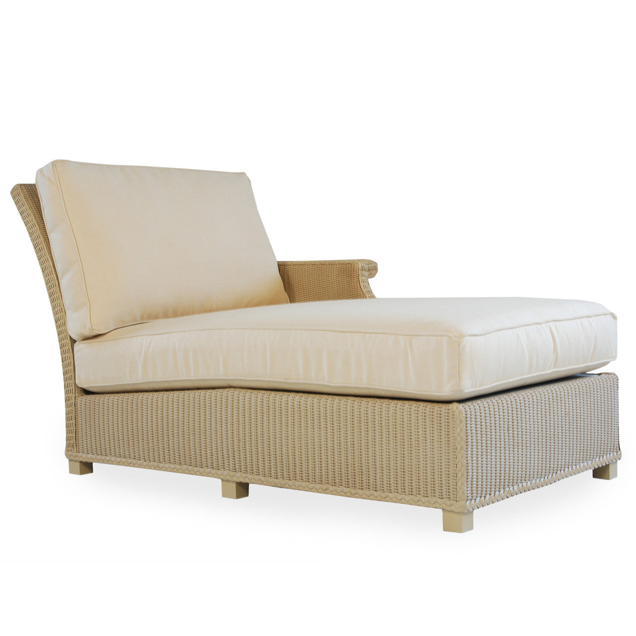 Lloyd Flanders Hamptons Wicker Outdoor Left Arm Chaise