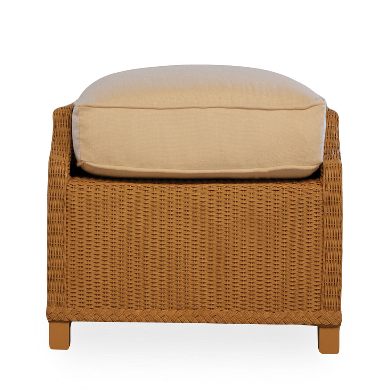 Lloyd Flanders Hamptons Wicker Outdoor Ottoman