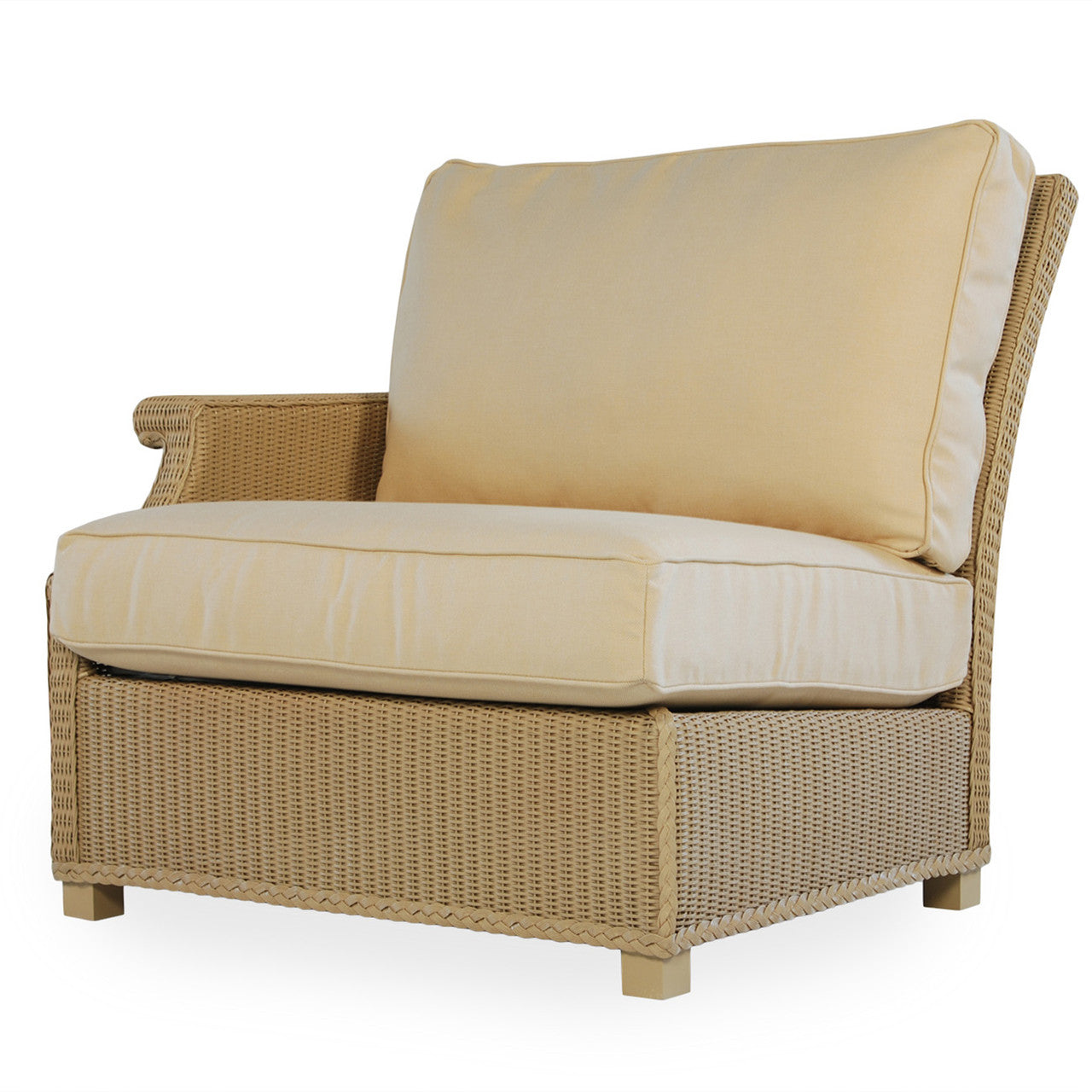 Lloyd Flanders Hamptons Wicker Outdoor Right Arm Sectional Chair