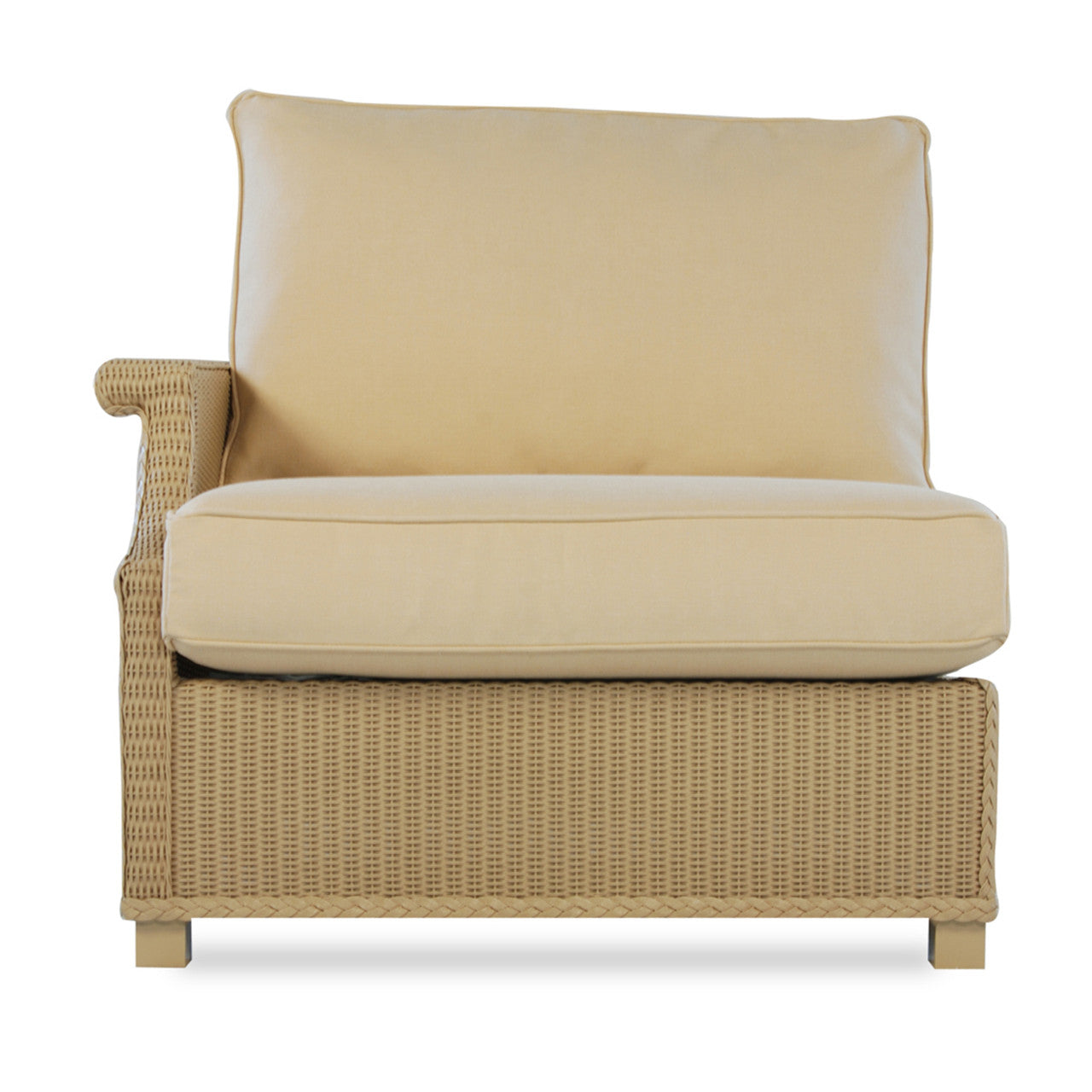 Lloyd Flanders Hamptons Wicker Outdoor Right Arm Sectional Chair