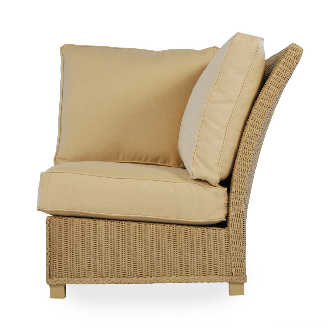 Lloyd Flanders Hamptons Wicker Outdoor Corner Sectional Chair
