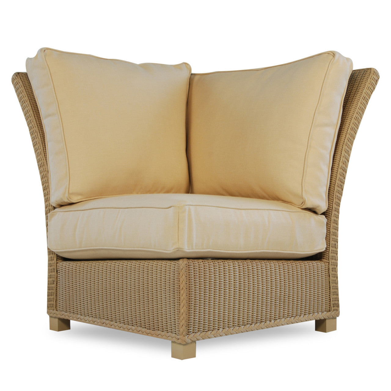 Lloyd Flanders Hamptons Wicker Outdoor Corner Sectional Chair