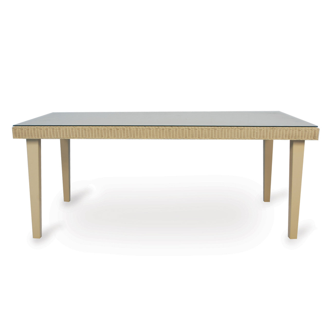 Lloyd Flanders Hamptons Wicker Outdoor 73" Dining Table
