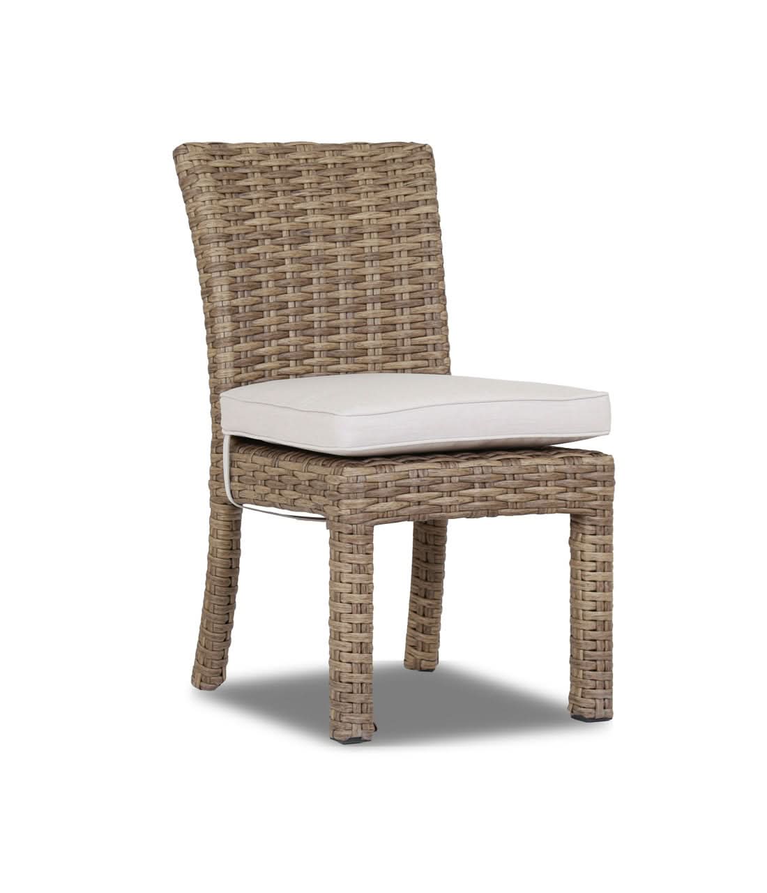 Sunset West Havana Wicker Outdoor Armless Dining Chair
