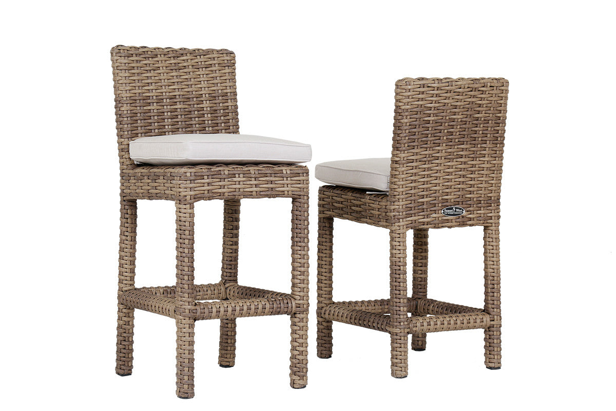 Sunset West Havana Wicker Outdoor Counter Stool
