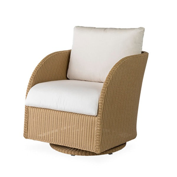 Lloyd Flanders Essence Wicker Outdoor Swivel Glider Lounge Chair